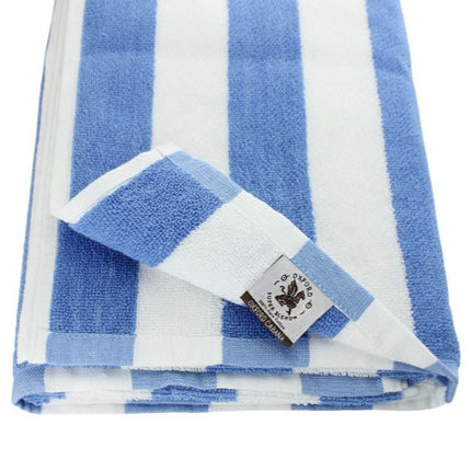 Oxford Lightweight Cabana Stripe Pool & Beach Towel-30"x60"- 9 lb.-293 gsm-100% Cotton-12 / EACH