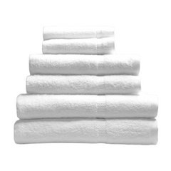 Pinnacle Classic Hotel Bath Towel 27" x 50" offers luxury and durability in a soft, bright white design for hotels.