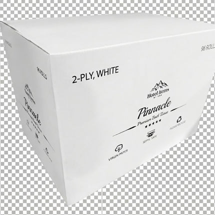 Pinnacle Virgin 2 Ply Toilet Paper-400 Sheets / 96 Rolls
