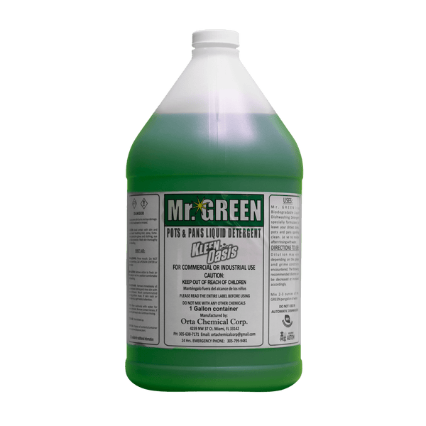 Kleen Oasis Mr. Green Pots & Pans Dishwashing Liquid - Gallons
