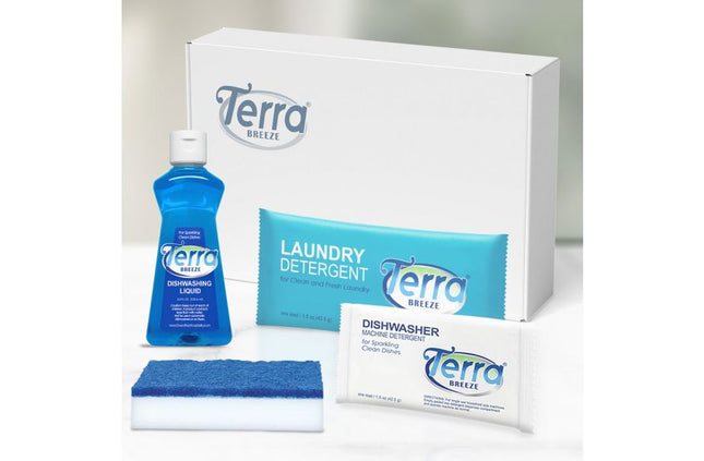 Kit de artículos de aseo Terra Breeze EcoBox - 20 / CAJA