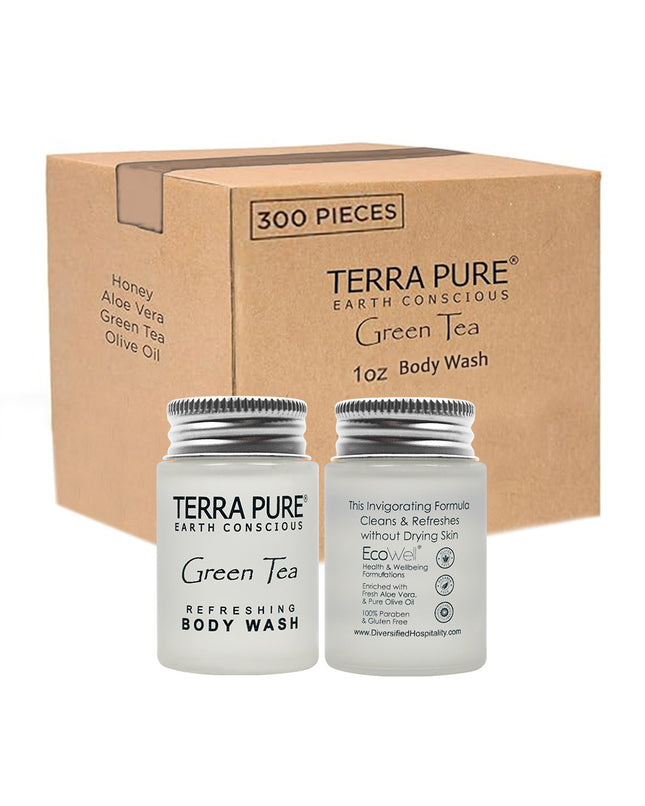 Terra Pure Green Tea Body Wash – 1 oz / 29.5 ml - 300 / CASE
