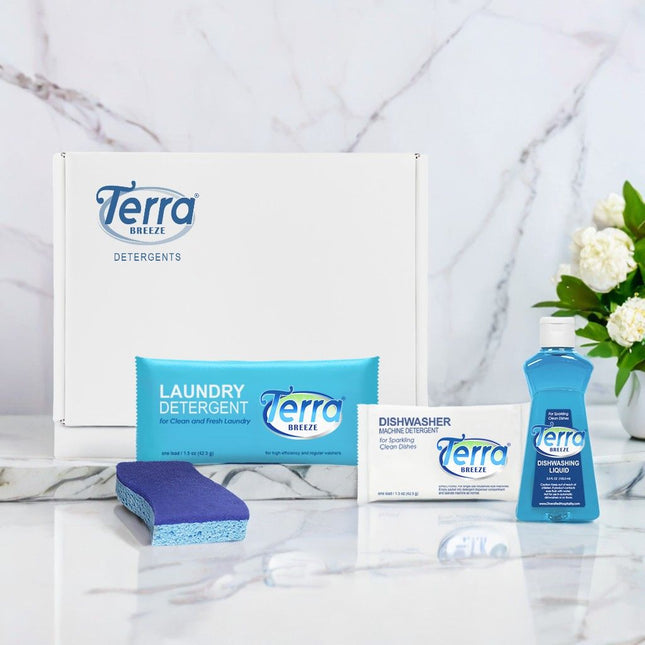 Terra Breeze EcoBox Detergent Amenity Kit - 20 / CASE