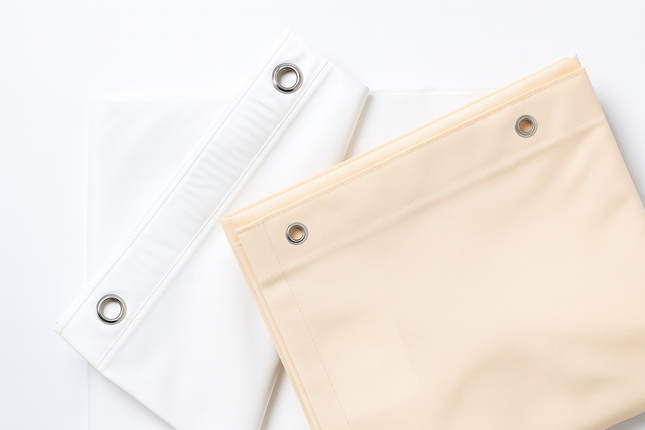 Beige Vinyl Shower Curtain-72"x72"-6 Gauge-1 / EACH