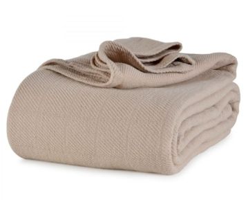 AllSoft Cotton Blanket - Full/Queen- Natural