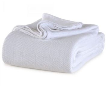 AllSoft Cotton Blanket - Twin - White