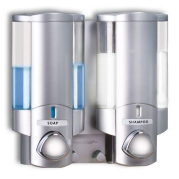 AVIVA Double Dispenser -  Satin Silver