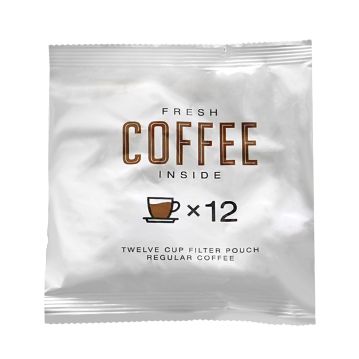 FRESH- Twelve Cup Coffee Filter Pouch (12 Cup Pack) - REGULAR
