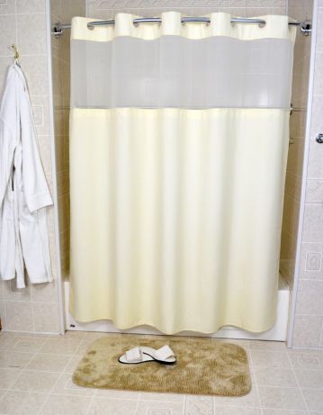 EZY-Hang Shower Curtain Poly with Light View