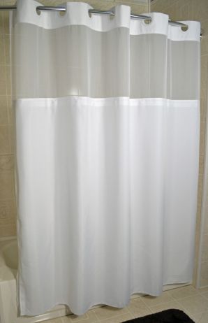EZY-Hang White Light View Shower Curtain