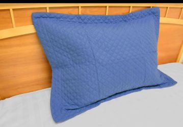 Radiance Diamond King Pillow Shams - Persian Blue