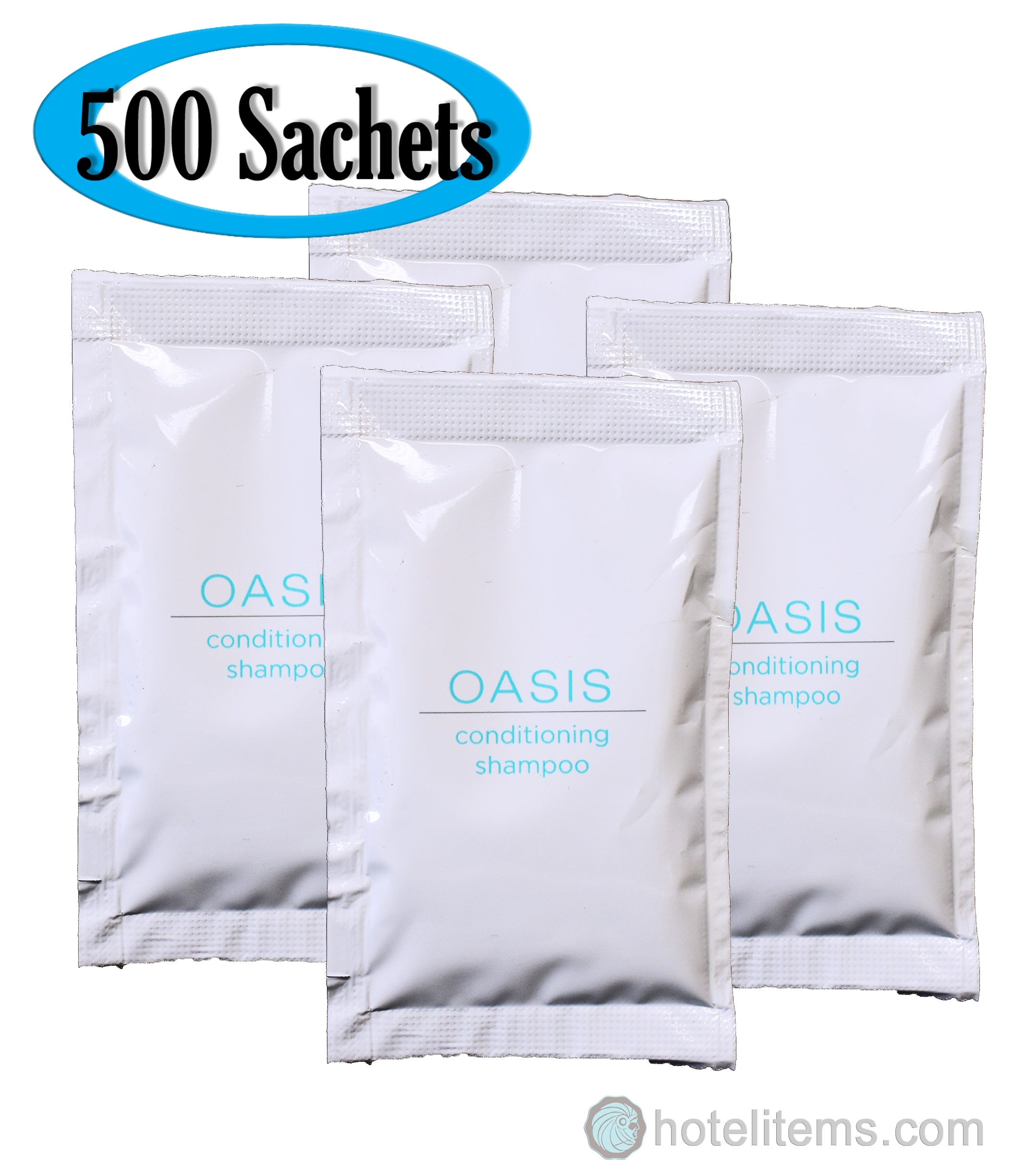 500 PACKETS OASIS or JADE HAIR SHAMPOO CONDITIONING 0.34 oz PACKET HOTEL/TRAVEL 
