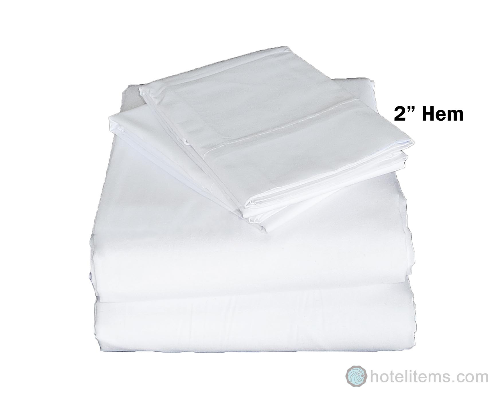 3 new white full size 54x80x9 fitted sheet t180 percale hotel linen cotton rich 